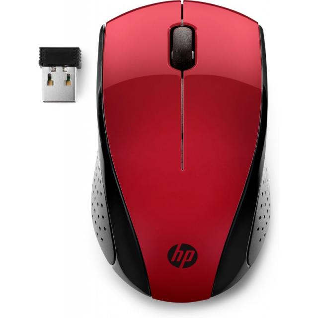 HP - Ratón inalámbrico 220 (Rojo Ocaso) - 7KX10AA