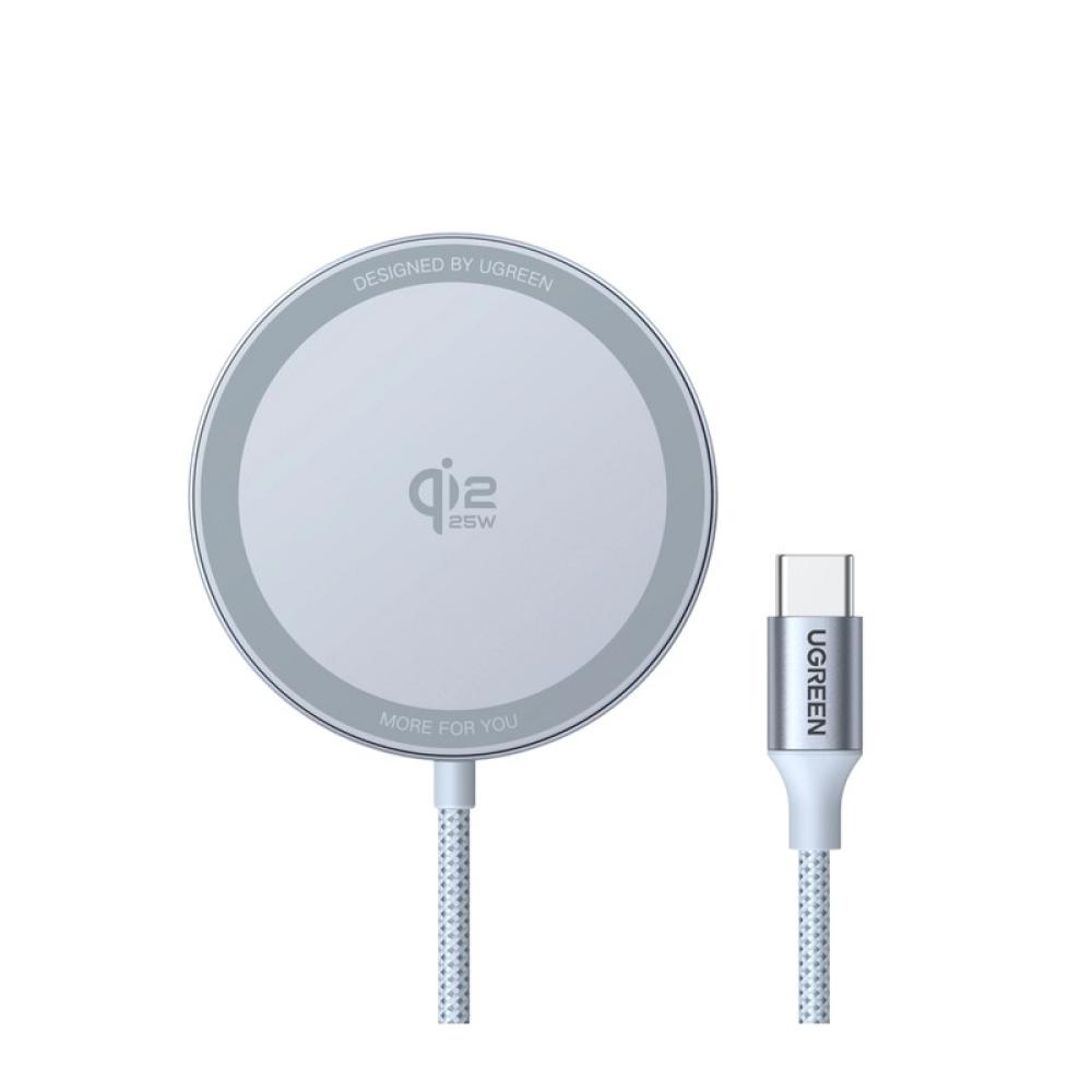 Ugreen - MagFlow Smartphone Gris USB Cargador inalámbrico Auto