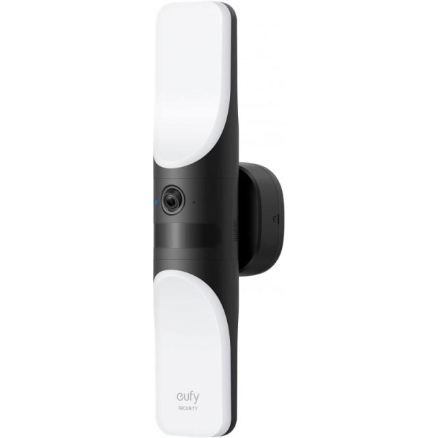 Eufy - Security Wired Wall Light CAM S100, cámara de Seguridad para Exteriores, cámara 2K con iluminación de 1200 lúmenes, luz a