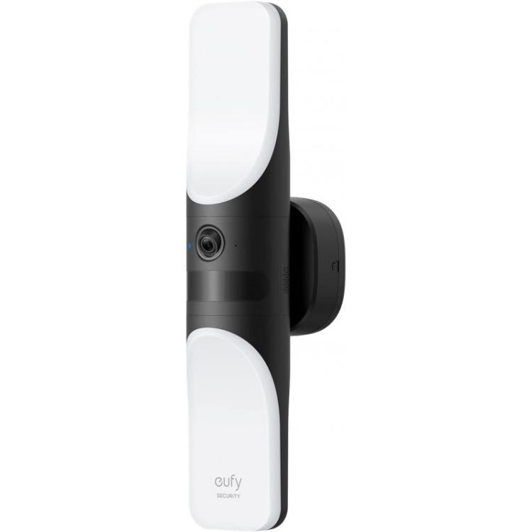 Eufy - Security Wired Wall Light CAM S100, cámara de Seguridad para Exteriores, cámara 2K con iluminación de 1200 lúmenes, luz a