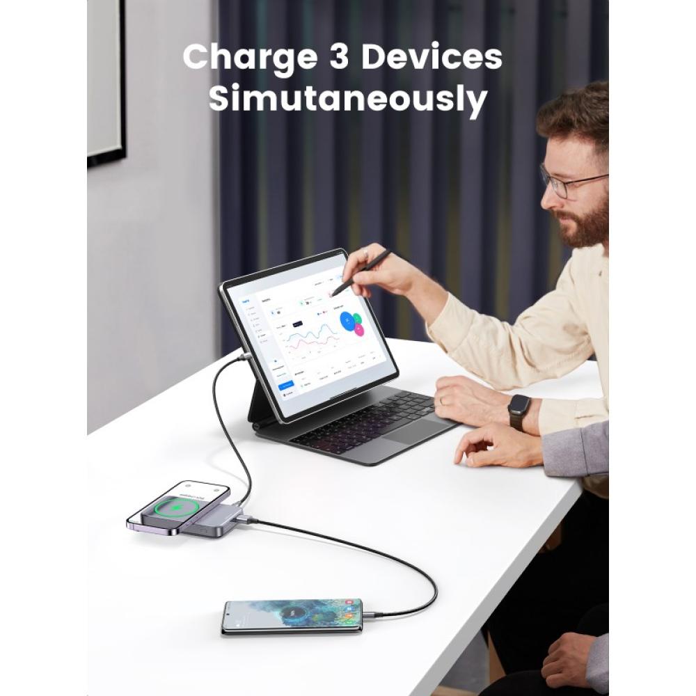 Ugreen - 10000mAh Mini Powerbank Wireless 20W with MagSafe grey