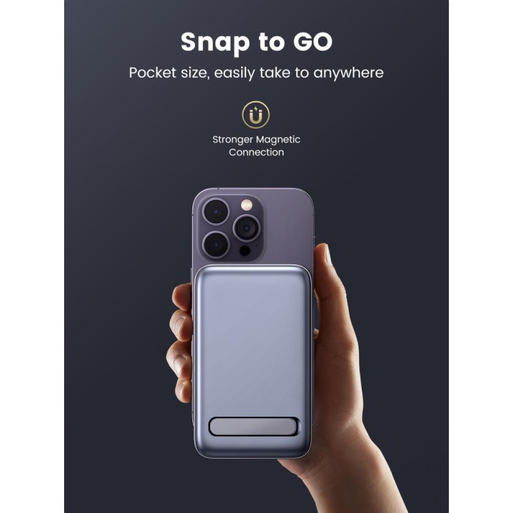 Ugreen - 10000mAh Mini Powerbank Wireless 20W with MagSafe grey