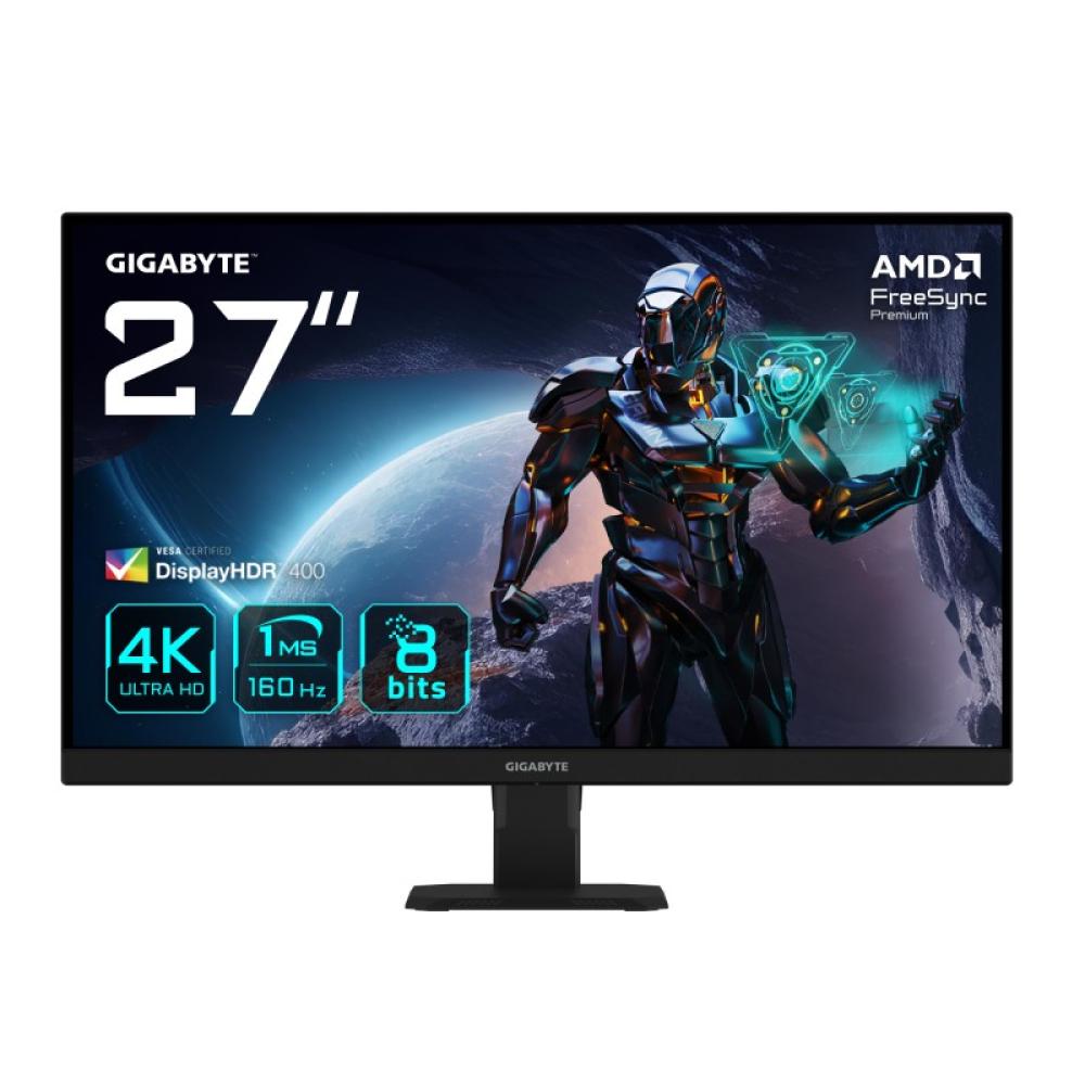 GIGABYTE - GS27U 27" Monitor de juegos UHD - 3840 x 2160, 160Hz, 1ms, 350 cd/m², Display HDR400, HDMI 2.1, DisplayPort 1.4