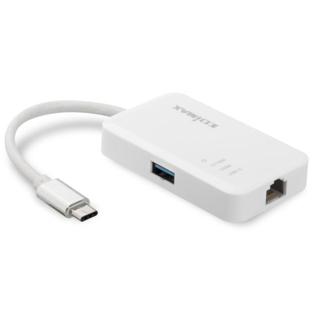 Edimax - EU-4308 base para portátil y replicador de puertos USB 3.2 Gen 1 (3.1 Gen 1) Type-C Blanco
