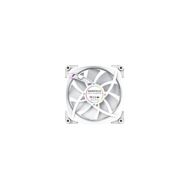 Montech - AX120 PWM Carcasa del ordenador Ventilador 12 cm Blanco 3 pieza(s)