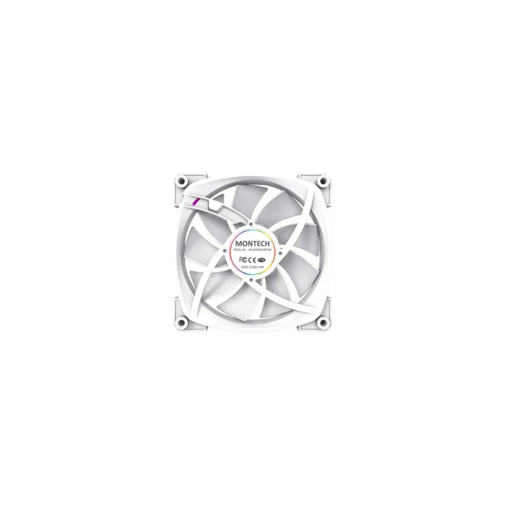 Montech - AX120 PWM Carcasa del ordenador Ventilador 12 cm Blanco 3 pieza(s)