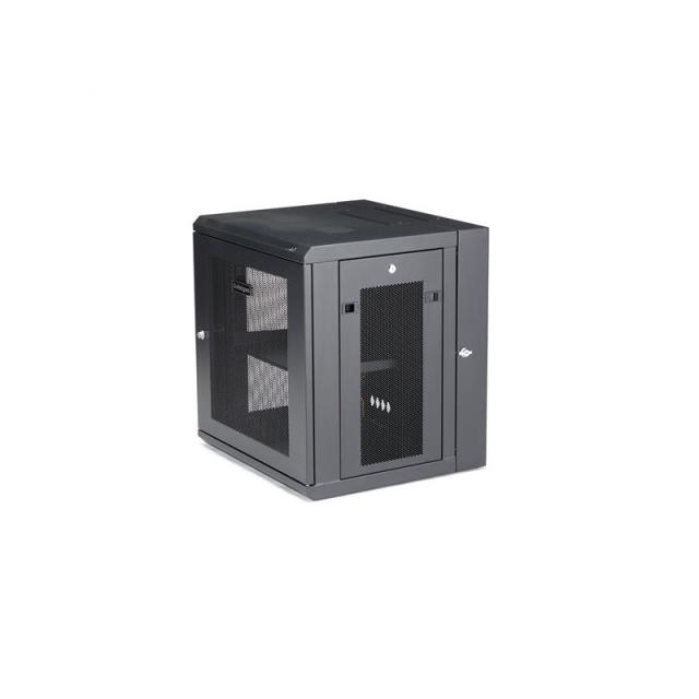 StarTech.com - Armario Rack de Pared para Servidores 12U 19" 4 Columnas y Estante 1U - Rack de Servidores de Montaje - RK12WALHM