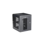 StarTech.com - Armario Rack de Pared para Servidores 12U 19" 4 Columnas y Estante 1U - Rack de Servidores de Montaje - RK12WALHM