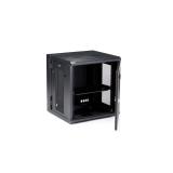StarTech.com - Armario Rack de Pared para Servidores 12U 19" 4 Columnas y Estante 1U - Rack de Servidores de Montaje - RK12WALHM