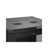 StarTech.com - Armario Rack de Pared para Servidores 12U 19" 4 Columnas y Estante 1U - Rack de Servidores de Montaje - RK12WALHM