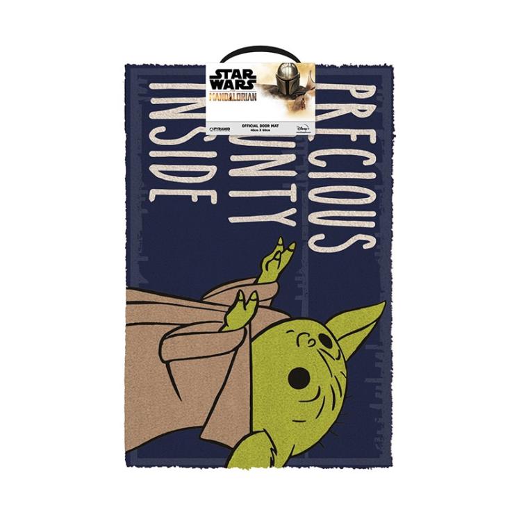 PYRAMID - The Mandalorian Felpudo decorativo Rectangular Beige, Azul, Verde, Gris