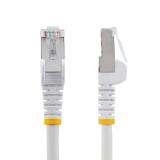 StarTech.com - Cable de 3m de Red Ethernet CAT6a - Blanco - Low Smoke Zero Halogen (LSZH) - 10GbE - 500MHz - PoE++ de 100W - Sna