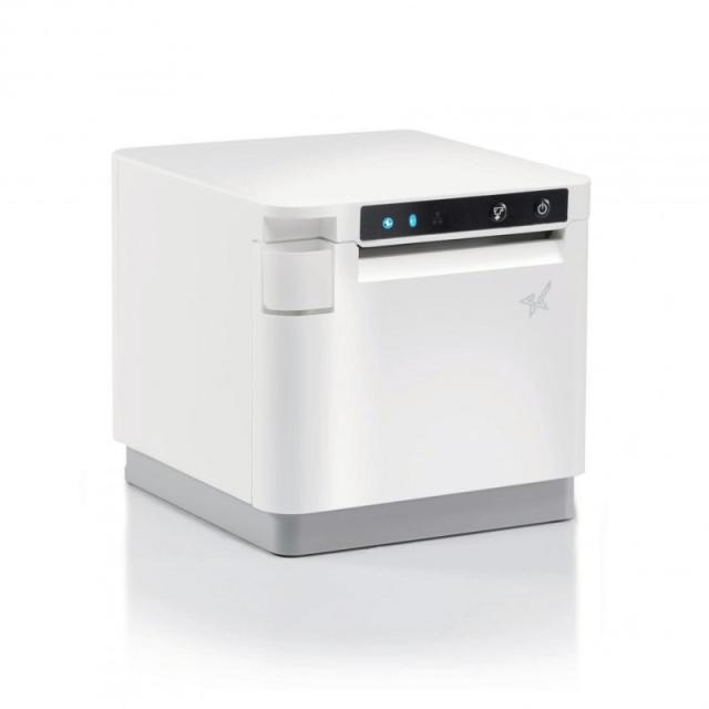 Star Micronics - mC-Print3, Thermal, 3in, Cutter, Ethernet (LAN), USB, CloudPRNT, White, EU & UK, PS60C Power Supply included In