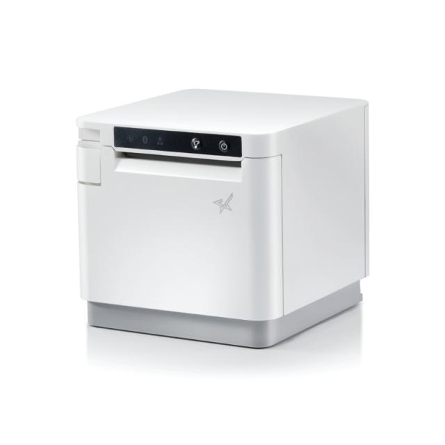 Star Micronics - mC-Print3, Thermal, 3in, Cutter, Ethernet (LAN), USB, CloudPRNT, White, EU & UK, PS60C Power Supply included In