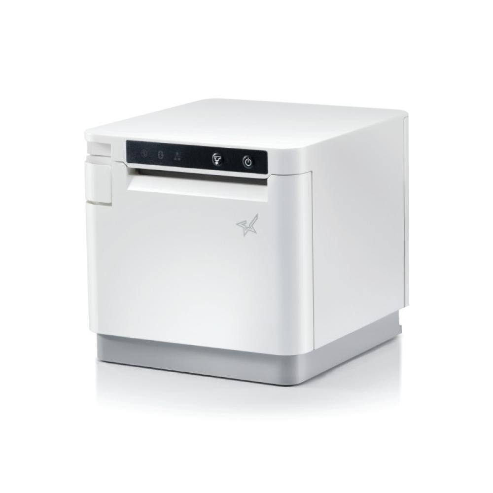 Star Micronics - mC-Print3, Thermal, 3in, Cutter, Ethernet (LAN), USB, CloudPRNT, White, EU & UK, PS60C Power Supply included In