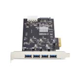 StarTech.com - Tarjeta PCI Express de 4 Puertos USB-A - Tarjeta PCIe USB 3.2 de 5Gbps - 4 Controladores USB Independientes - Hub