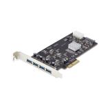 StarTech.com - Tarjeta PCI Express de 4 Puertos USB-A - Tarjeta PCIe USB 3.2 de 5Gbps - 4 Controladores USB Independientes - Hub