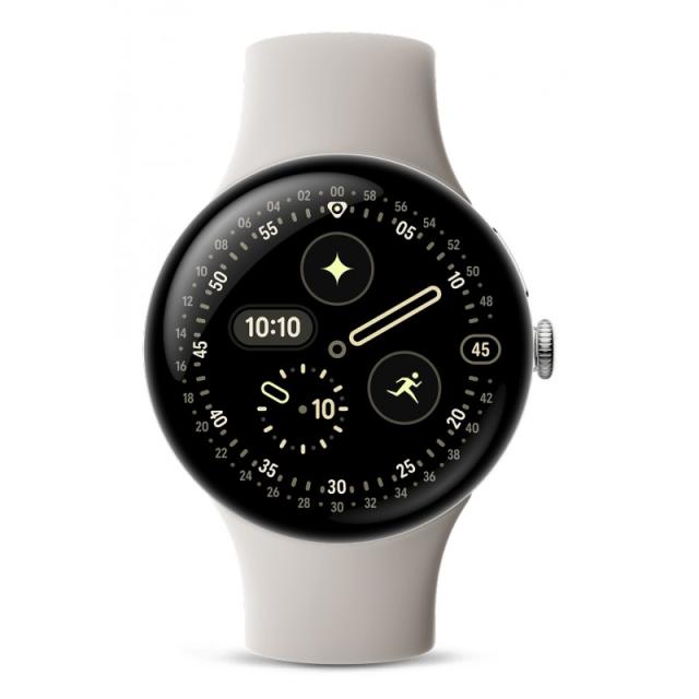 Google - Pixel Watch 4 AMOLED 45 mm Digital Pantalla táctil Plata Wifi GPS (satélite)