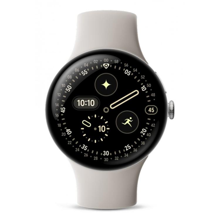 Google - Pixel Watch 4 AMOLED 45 mm Digital Pantalla táctil Plata Wifi GPS (satélite)