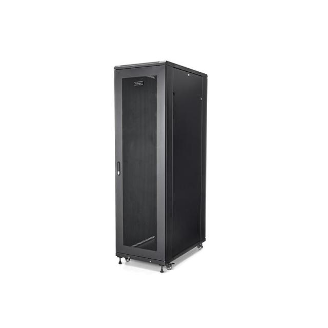 StarTech.com - Armario Rack para Servidores 42U 19" 4 Columnas - Rack de Servidores con Ruedas para Equipo de Red - Armario Rack