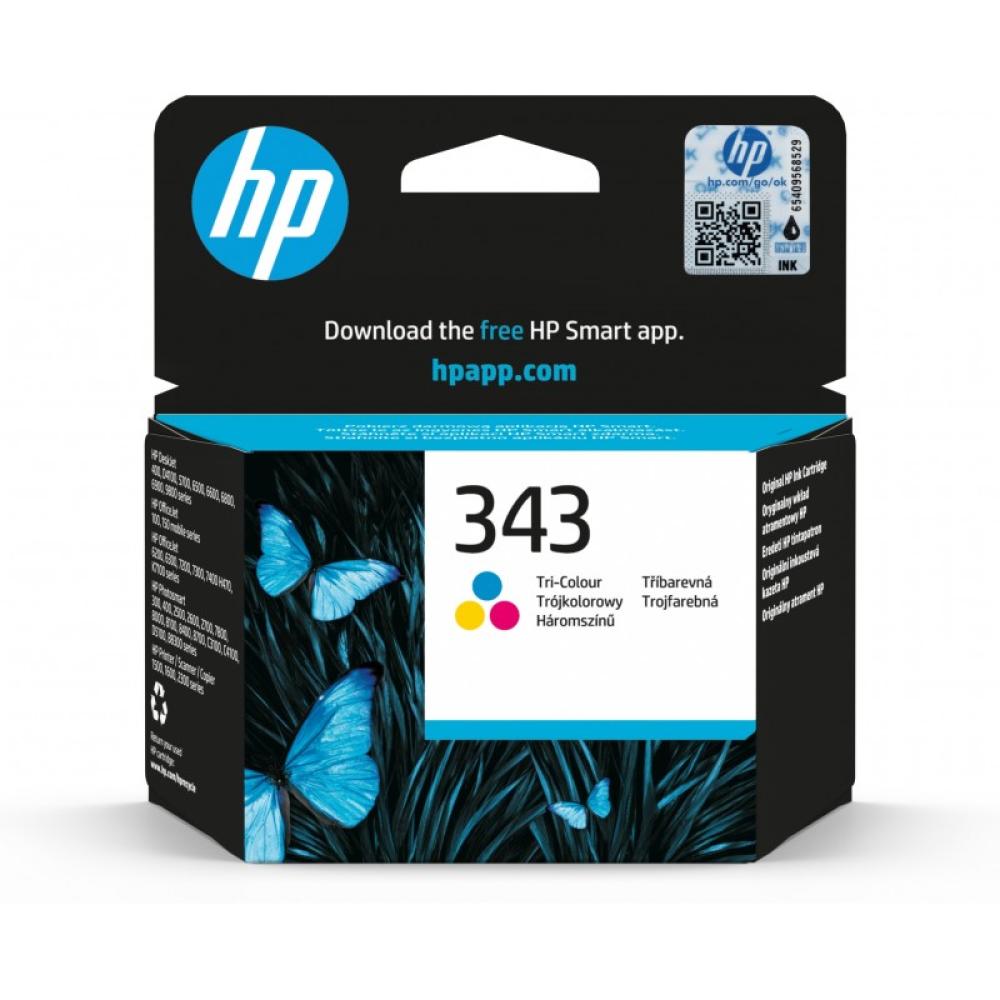 HP - Cartucho de tinta original 343 Tri-color