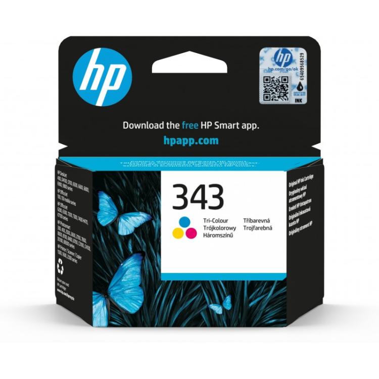 HP - Cartucho de tinta original 343 Tri-color