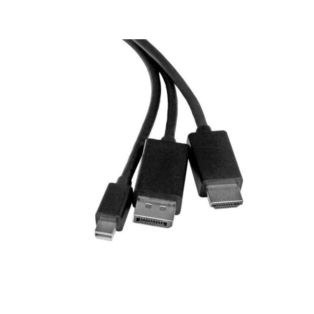StarTech.com - Cable Conversor HDMI, DisplayPort o Mini DisplayPort a HDMI de 2m - Adaptador DP y Mini DP