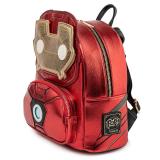 Loungefly - MVBK0161 mochila Mochila informal Oro, Rojo Imitación piel, Cloruro de polivinilo (PVC), Vegan leather