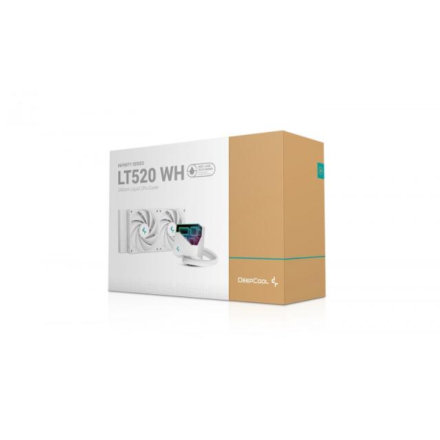 DeepCool - LT520 WH Procesador Sistema de refrigeración líquida todo en uno 12 cm Blanco 1 pieza(s)