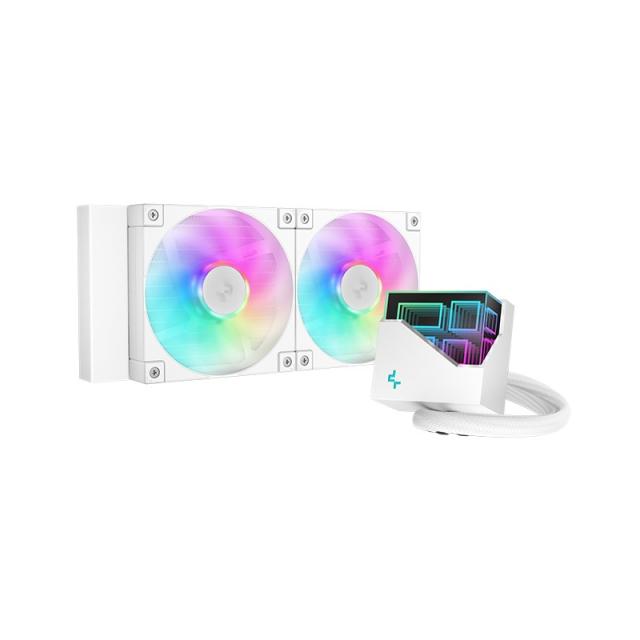 DeepCool - LT240 Procesador Sistema de refrigeración líquida todo en uno 12 cm Blanco 1 pieza(s)