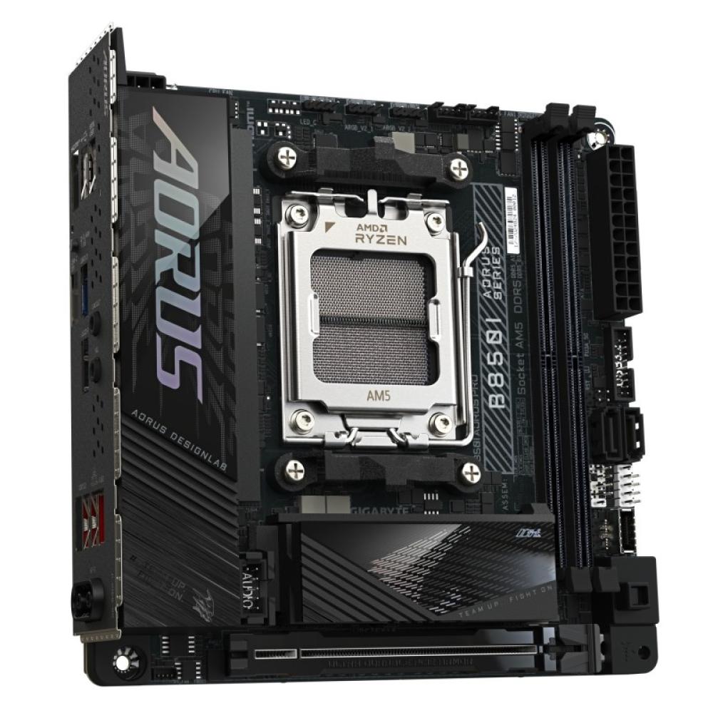 GIGABYTE - B850I AORUS PRO Placa Base - Compatible con procesadores AMD Ryzen Serie 9000, VRM digital de 8+2+1 fases, hasta 8400