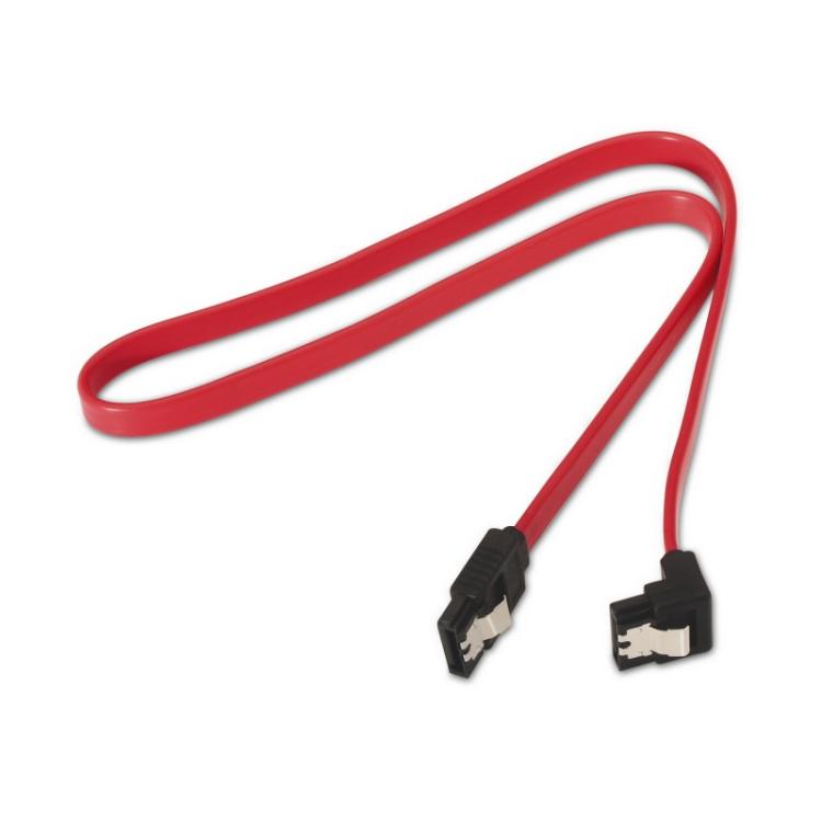 AISENS - A130-0156 cable de SATA 0,5 m SATA 7-pin Negro, Rojo