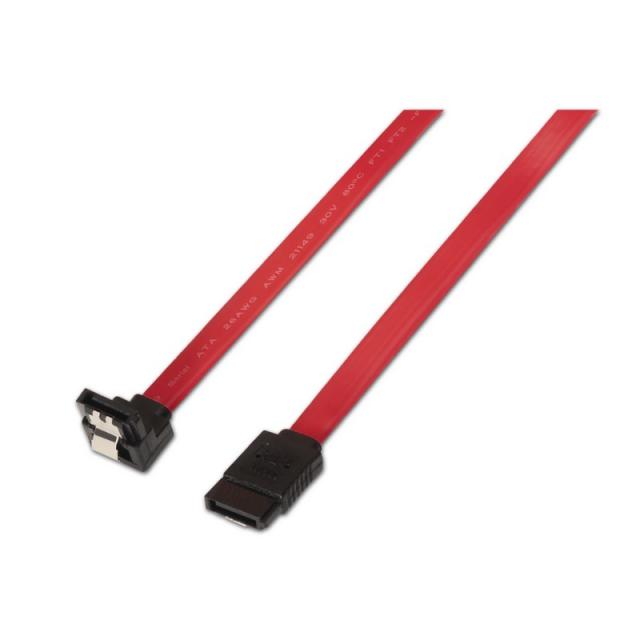 AISENS - A130-0156 cable de SATA 0,5 m SATA 7-pin Negro, Rojo