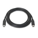 AISENS - A107-0056 cable USB USB 2.0 1 m USB C Negro