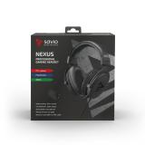 Savio - NEXUS Auriculares Alámbrico Casco Juego Negro