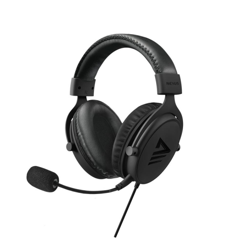 Savio - NEXUS Auriculares Alámbrico Casco Juego Negro