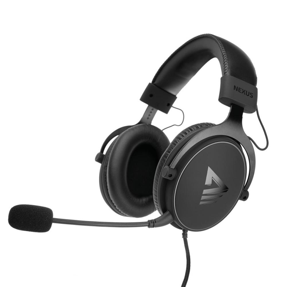 Savio - NEXUS Auriculares Alámbrico Casco Juego Negro
