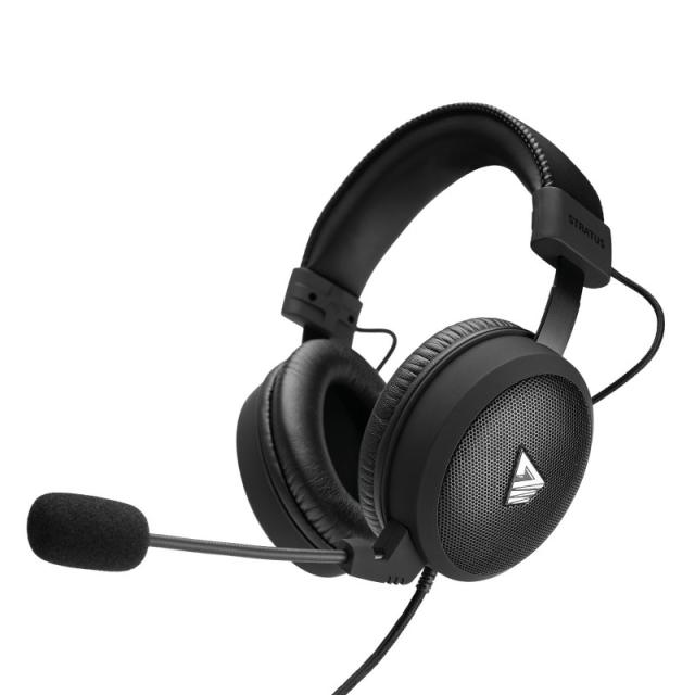 Savio - Stratus Auriculares Alámbrico gancho de oreja Juego Negro