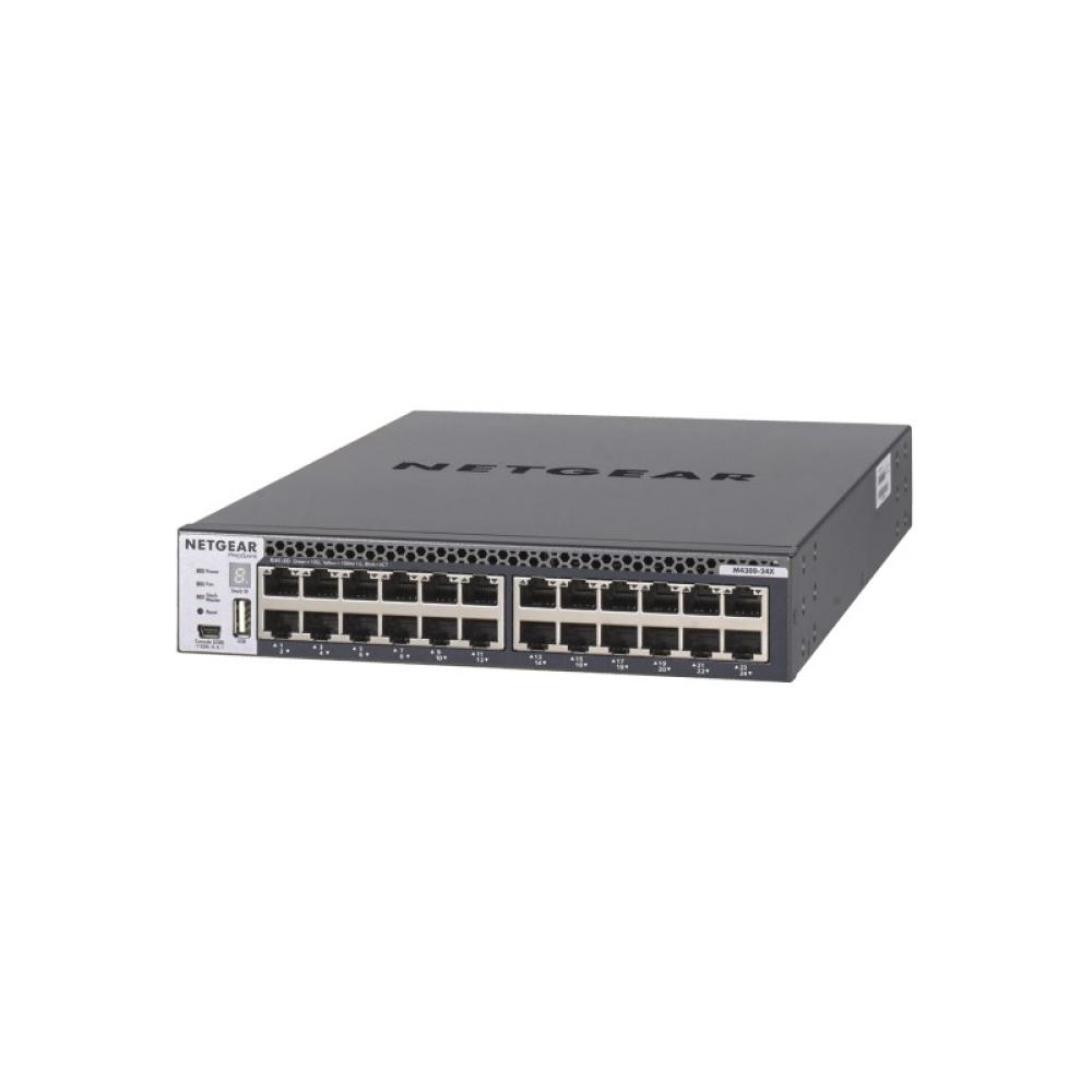 NETGEAR - M4300-24X Gestionado L3 10G Ethernet (100/1000/10000) 1U Negro