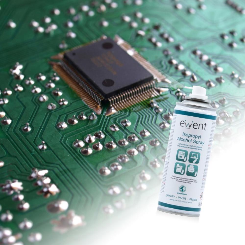 Ewent - EW5613 kit de limpieza para computadora Impresora Espray para limpieza de equipos 200 ml
