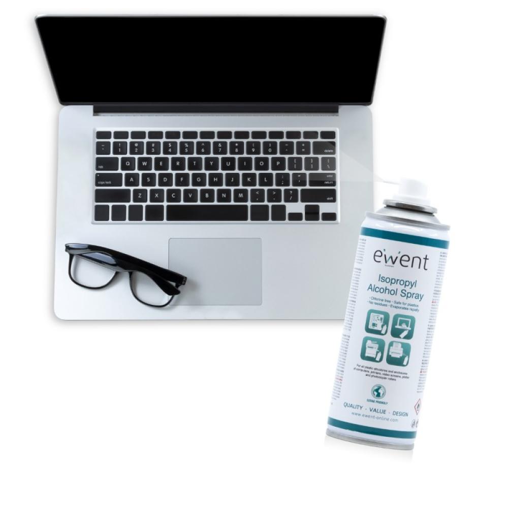 Ewent - EW5613 kit de limpieza para computadora Impresora Espray para limpieza de equipos 200 ml