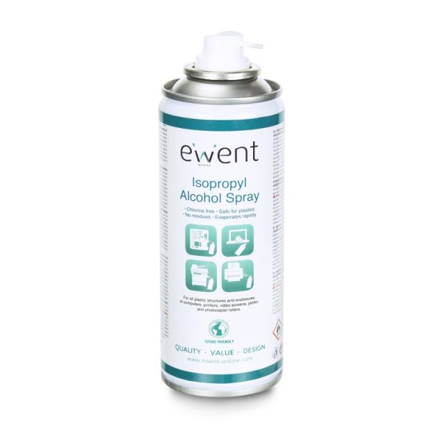 Ewent - EW5613 kit de limpieza para computadora Impresora Espray para limpieza de equipos 200 ml