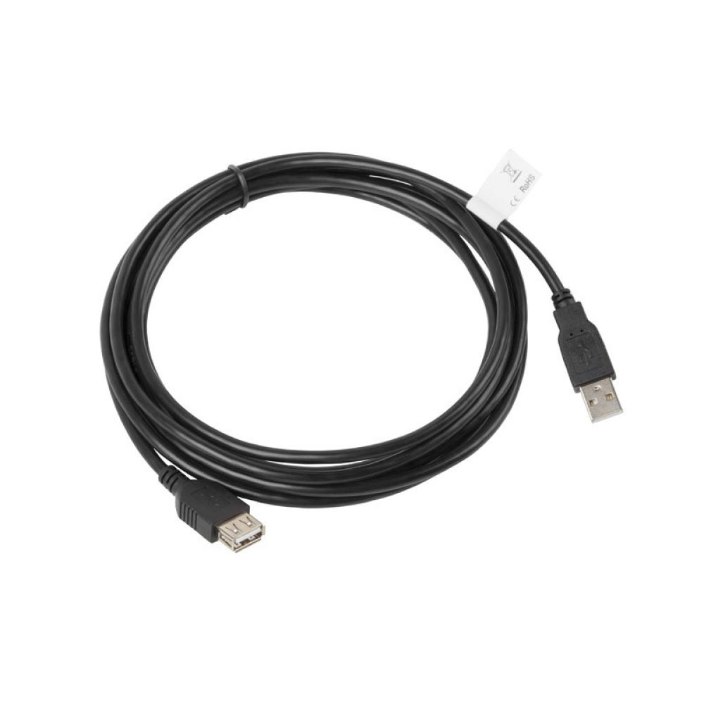 Lanberg - CA-USBE-10CC-0030-BK cable USB USB 2.0 3 m USB A Negro