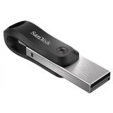 SanDisk - iXpand unidad flash USB 64 GB USB Type-A / Lightning 3.2 Gen 2 (3.1 Gen 2) Negro, Plata