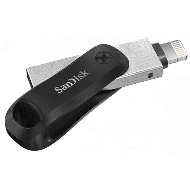 SanDisk - iXpand unidad flash USB 64 GB USB Type-A / Lightning 3.2 Gen 2 (3.1 Gen 2) Negro, Plata