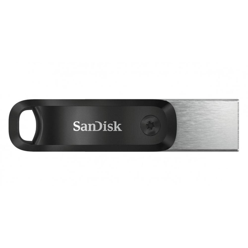 SanDisk - iXpand unidad flash USB 64 GB USB Type-A / Lightning 3.2 Gen 2 (3.1 Gen 2) Negro, Plata