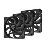 GENESIS - Oxal 120 Carcasa del ordenador Ventilador 12 cm Negro 3 pieza(s)