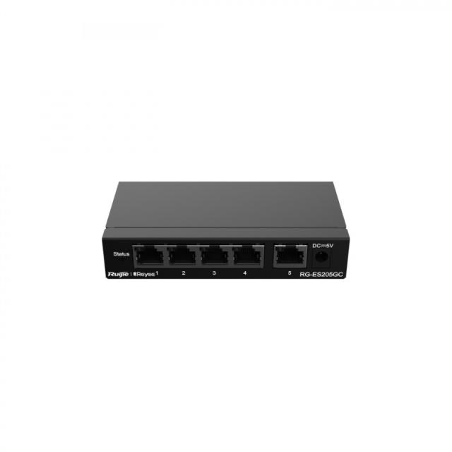 Ruijie Networks - RG-ES205GC switch Gestionado L2 Gigabit Ethernet (10/100/1000) Negro