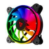 Savio - FAN-01 4-pack 120mm ARGB fan including controller and remote control Carcasa del ordenador Ventilador 12 cm Negro 4 piez