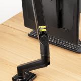TooQ - DB1334TNR-B soporte para monitor 86,4 cm (34") Escritorio Negro